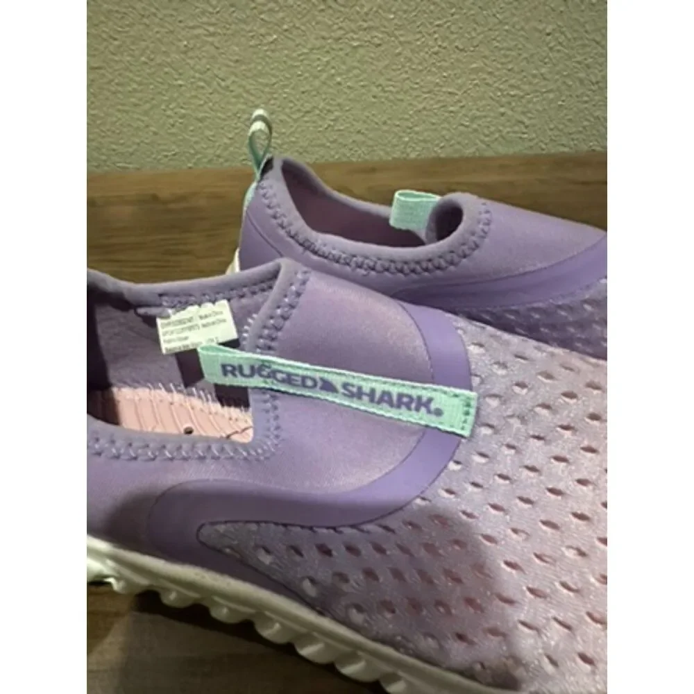 Rugged Shark Girl Swim Shoes Size 2